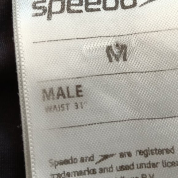 (*) VINTAGE 1 1/2" SPEEDO, DARK NAVY, W/ RED & WHITE SIDES, SIZE 31" (Pre-Owned) - Picture 6 of 10